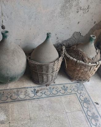 Giare in vetro antiche / Damigiane d'epoca

