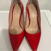 Décolleté in vernice rosso Sharlene.