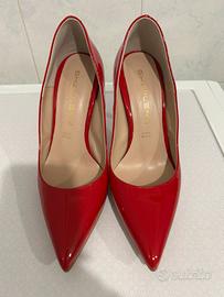 Décolleté in vernice rosso Sharlene.