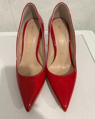 Décolleté in vernice rosso Sharlene.