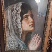 Quadro olio su cartone di G. Covelli 1930