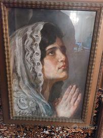 Quadro olio su cartone di G. Covelli 1930