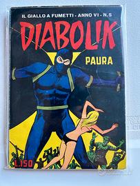 Diabolik Anno VI (6°) n.  5 " Paura "