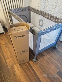 lettino da campeggio con materassino e cuscino 