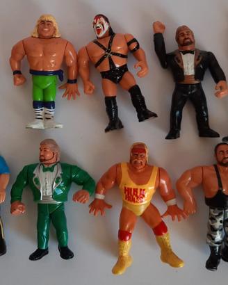n.9 action figures eroi del wrestling