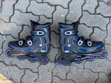 Pattini Rollerblade misura 43 + protezioni + zaino