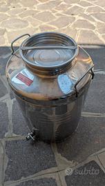 bidone acciaio inox per olio 50 litri