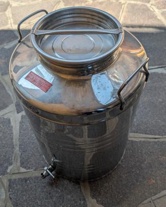 bidone acciaio inox per olio 50 litri