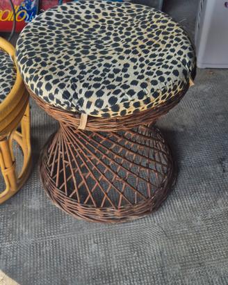 sgabello rattan
