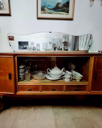 Credenza modernariato italiano set pranzo anni '50