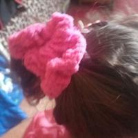 elastico capelli all' uncinetto