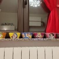 Tazza, ciotola, bowl 7 nani più Biancaneve no Egan