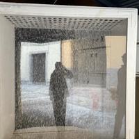 Vetrina negozio effetto neve