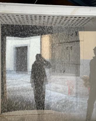 Vetrina negozio effetto neve