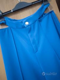 Pantalone moda blu elettrico