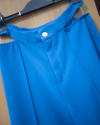 Pantalone moda blu elettrico