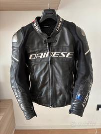 Giacca moto in pelle Dainese D-Air