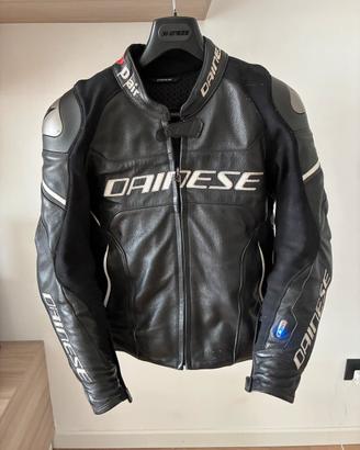 Giacca moto in pelle Dainese D-Air