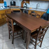 tavolo e sedie legno massello