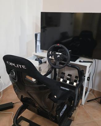 Postazione con base Fanatec DD+,load cell,e sterzo
