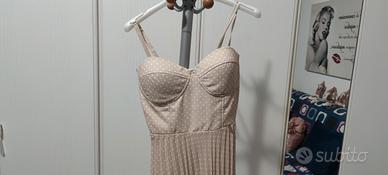 abito cerimonia a pois 