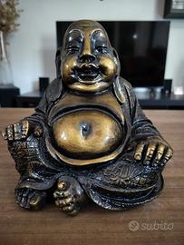 Buddha rivestito argento foglia oro 
