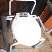 Sedia wc appoggio anziani mobile su ruote