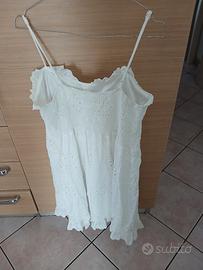 vestitino bianco con fodera