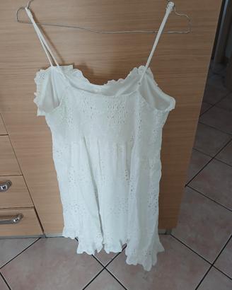 vestitino bianco con fodera