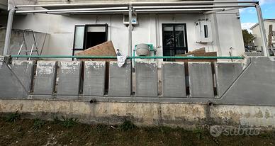 Struttura tendone 6,5 m lungo 2,80 alto 2,80 largo