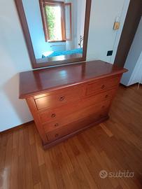 Comò in legno massello Noce 