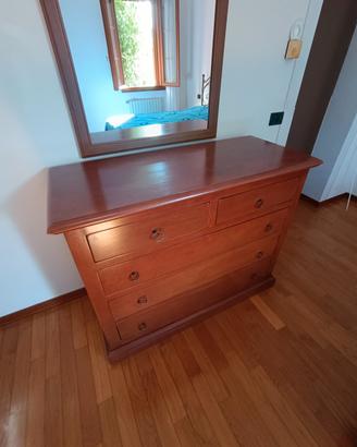 Comò in legno massello Noce 