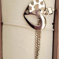 Ciondolo in argento etichettacon cuori