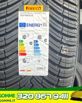 Gomme 255/45/20 PIRELLI 4 Stagioni