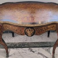 scrivania stile boulle XIX secolo