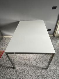 Tavolo ikea torsby 85 x 135 bianco lucido