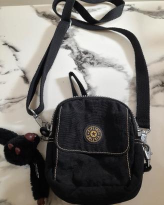 Borsetta Kipling nera con scimmietta