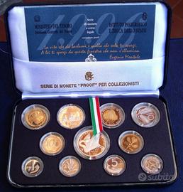 ITALIA SERIE DIVISIONALE PROOF 1996 MONTALE FS CON