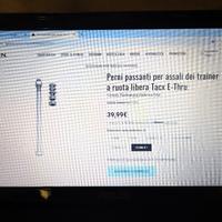 perno passante T1711 per rulli Tacx Booster Garmin