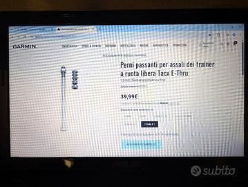 perno passante T1711 per rulli Tacx Booster Garmin