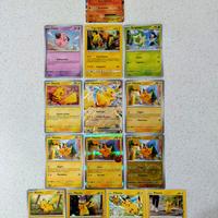 15 carte Pokemon  2 EX 3 Promo 10 Pikachu