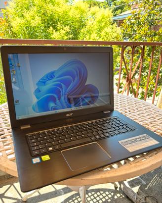 Acer 17,3” windows11 ssd+hdd