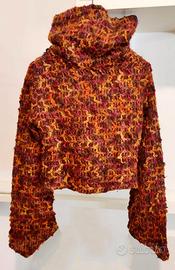 Maglione Collo Alto Donna maniche a zampa Mohair M