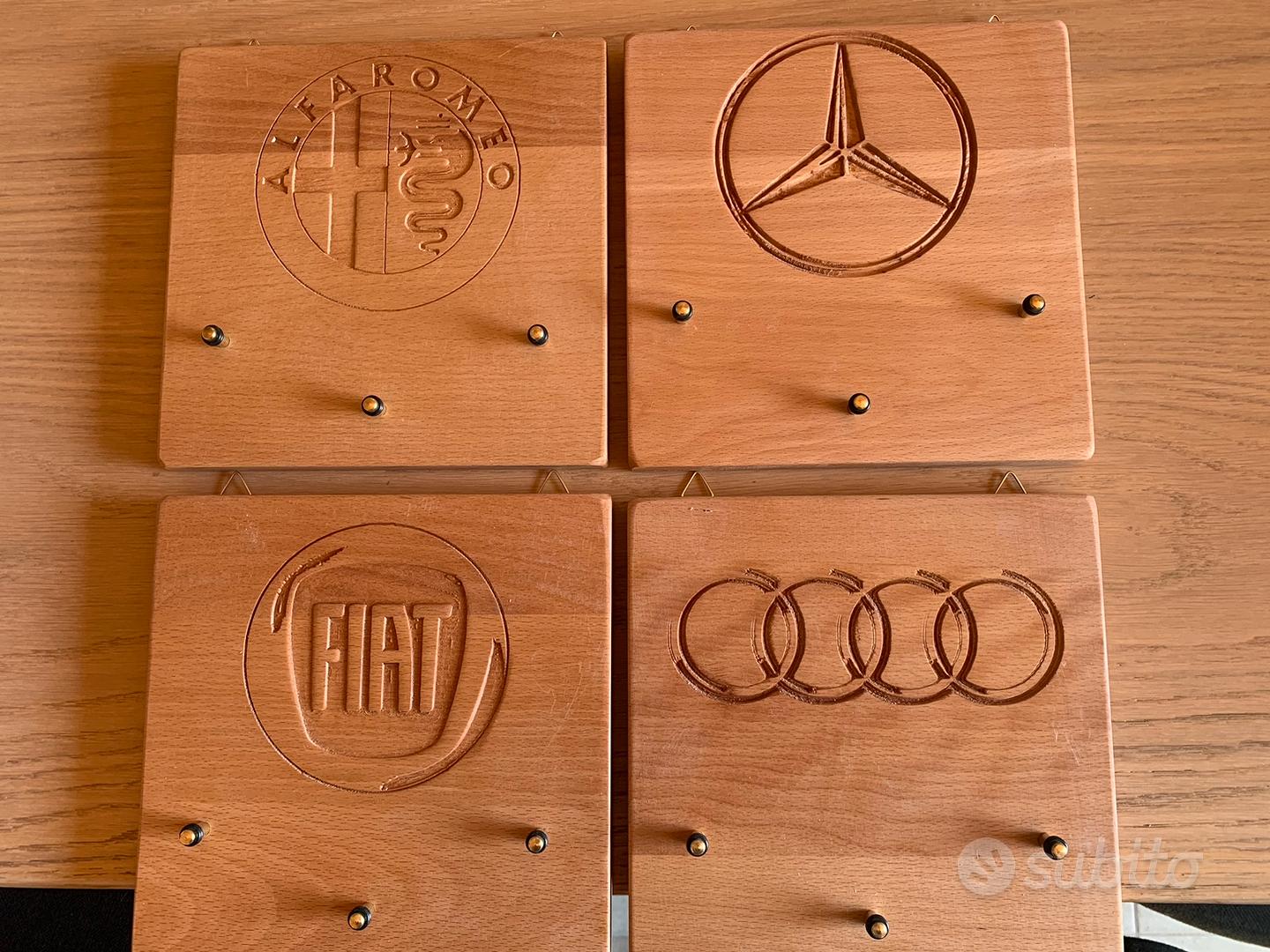 FORD LOGO Portachiavi in Legno Intarsiato 