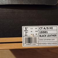 Converse all star pelle nere