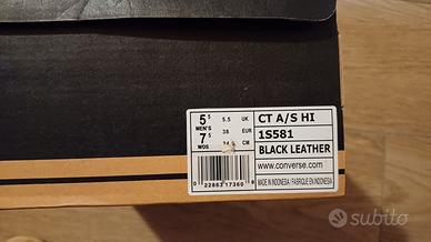 Converse all star pelle nere