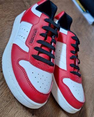 scarpe Skechers Ragazzo  Bianche e rosse - num. 35