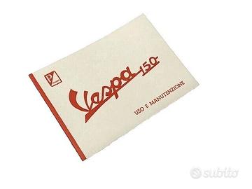 Libretto uso e manutenzione per Vespa 150 VBB1 R.O
