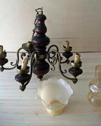LAMPADARIO RUSTICO RÉTRO
