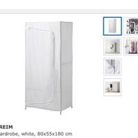 armadio/guardaroba in tessuto